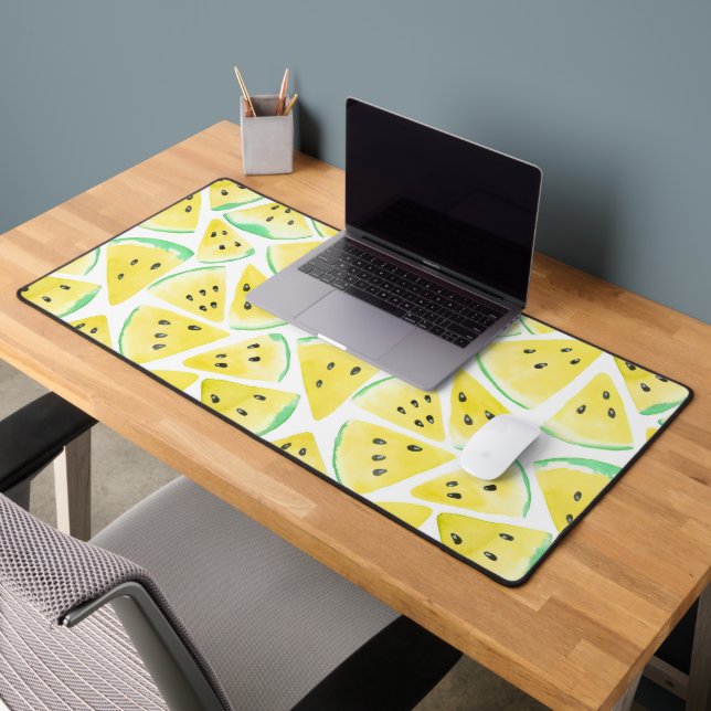 Pâtes de pastèque jaune motif papier d'emballage (Bureau 2)