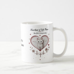 Pâtes molles, Coeurs chauds - Mignonne Mug de chat
