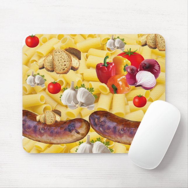 Pâtes Pain Pain Pain Pad Souris! Tapis de souris (Avec souris)