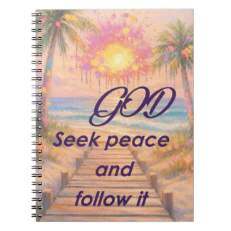 Path of Peace: Grace at Sunset Notizblock