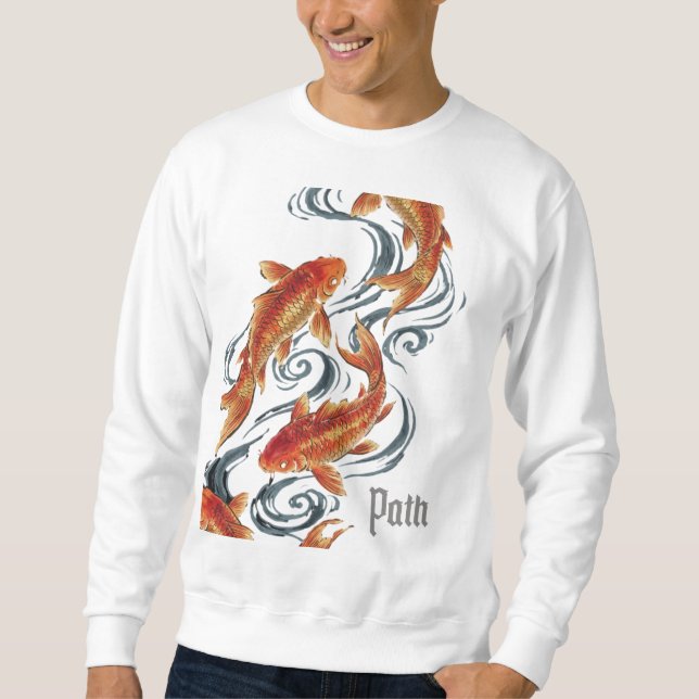 Path – Timeless Koi Symbol of Growth, Direction Sweatshirt (Vorderseite)