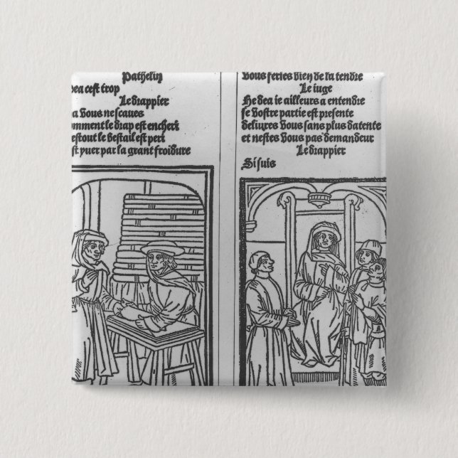 Pathelin und der Textilkaufmann und das Pathelin Button (Vorderseite)