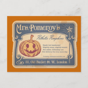 Pathetic Pumpkins Postcard Postkarte