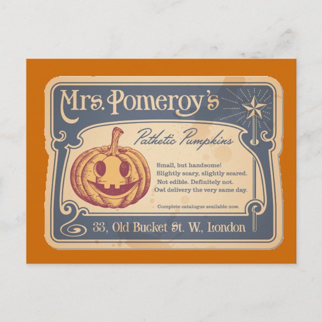 Pathetic Pumpkins Postcard Postkarte (Vorderseite)