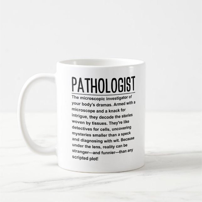 Pathologe Kaffeetasse (Links)