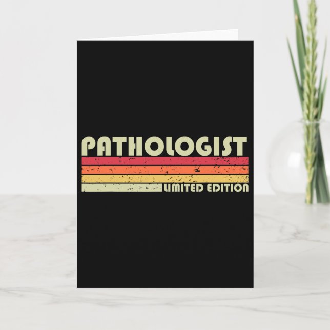 Pathologe Lustiger Berufstitel Profession Geburtst Karte (Vorderseite)