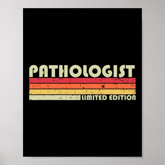Pathologe Lustiger Berufstitel Profession Geburtst Poster (Vorne)