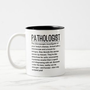 Pathologe Zweifarbige Tasse