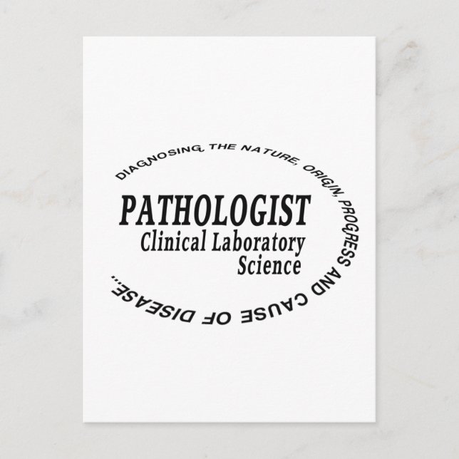 PATHOLOGIST - KLINISCHE LABORWISSENSCHAFT POSTKARTE (Vorderseite)