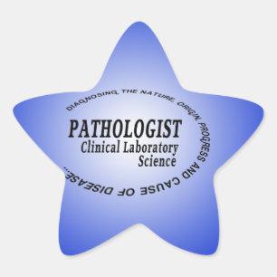 PATHOLOGIST - KLINISCHE LABORWISSENSCHAFT  Stern-Aufkleber