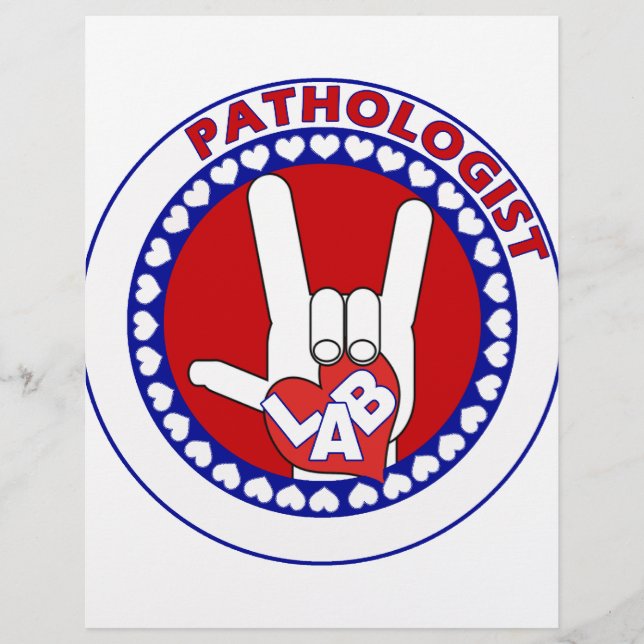 PATHOLOGIST LOGO ROUND ASL I LIEBE LABRADOR (Vorderseite)