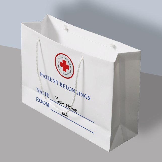 Patient gehört verrückten Asyltrick oder Behandlun Große Geschenktüte (Von Creator hochgeladen)