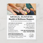 Patient & Krankenschwester, Allgemeinmediziner, Kr Flyer<br><div class="desc">General Practitioner,  Krankenpflege Flyer der Werbung durch den Business Card Store.</div>