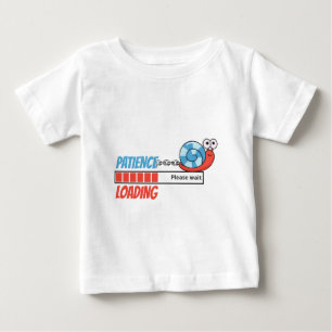 Patient Loading lustige Schnecke Kleinkind Geburts Baby T-shirt