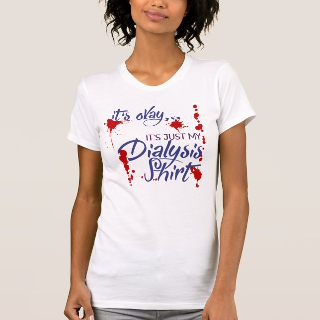 Patient mit Shirt und Nierendialyse (Vorderseite)