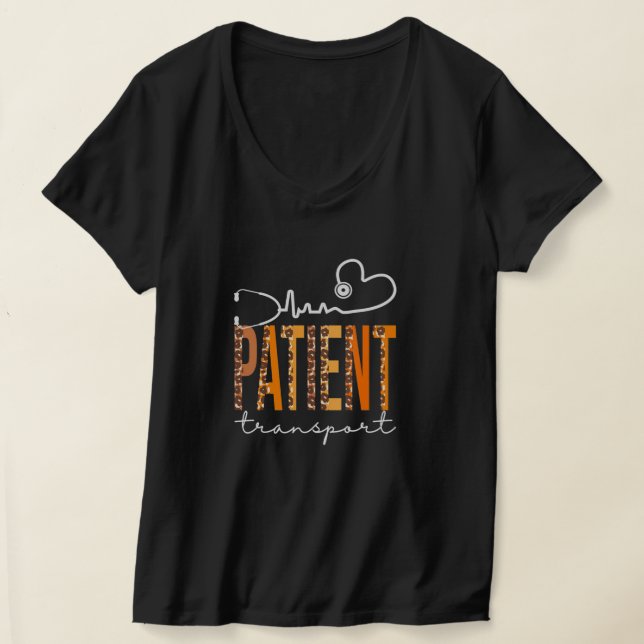 Patienten Transport Leopard Heartbeat T-Shirt (Ablage )