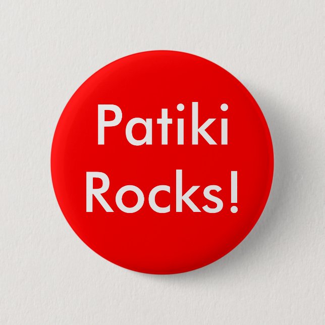 Patiki Felsen! Button (Vorderseite)