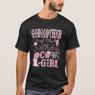 Patin des Geburtstags-Cowgirls 1. Geburtstags-Rode T-Shirt
