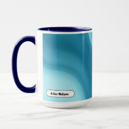 Patina Blue Soft Glow Gradient Abstract Tasse