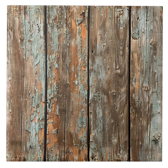 Patina-Holz rustikale abgenutzte Planke  Fliese (Vorderseite)