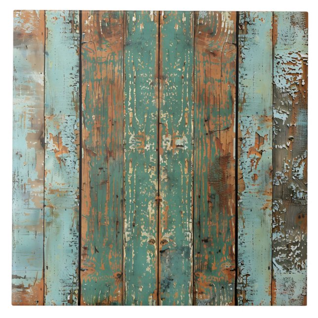 Patina-Holz rustikale abgenutzte Planke  Fliese (Vorderseite)