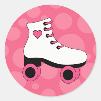 Patinage à rouleaux Coeur filles Stickers