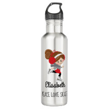 Patinage artistique Bouteille d'eau Peace Love Pat