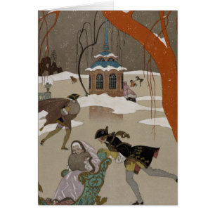 Patinage de glace sur le lac congelé