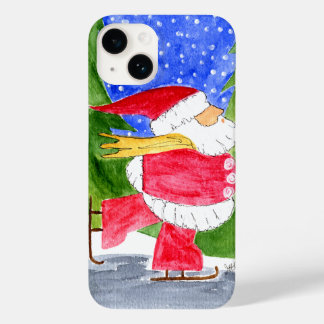Patinage Père Noël iPhone 14 Orge Là Coque