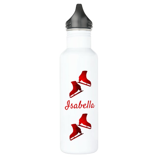 Patinage sur glace bouteille d'eau figure patins r (Gauche)