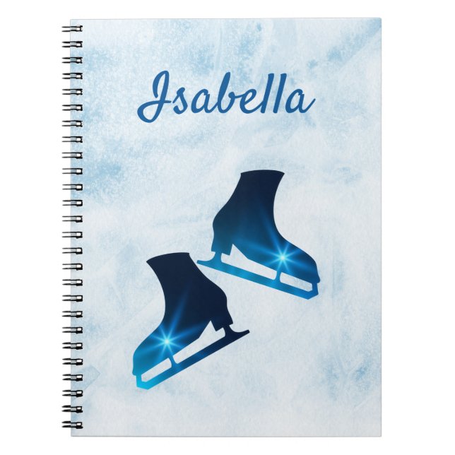 Patinage sur glace carnet figure patinage étoiles  (Devant)