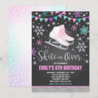 Patinage sur glace Invitation Patinage sur glace S