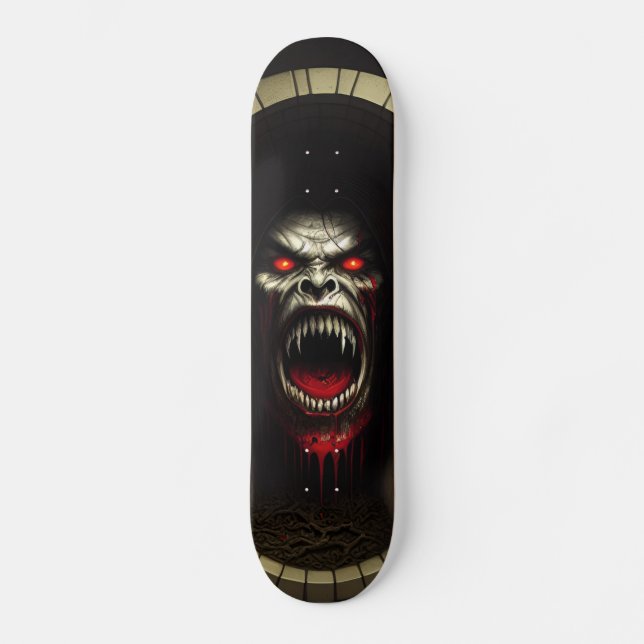 Patineta Monstruo Vampiro Feroz Skateboard (Vorderseite)