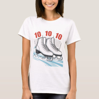 Patineur artistique avec cartes de score - T-shirt