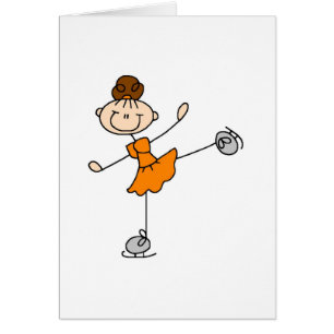 Patineur de glace dans la carte orange
