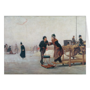 Patineurs sur le lac Valentino