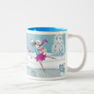 Patineuse - mug à deux tons
