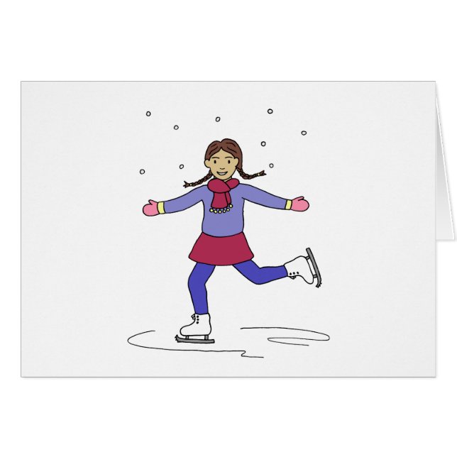 Patineuse sur glace (Devant horizontal)