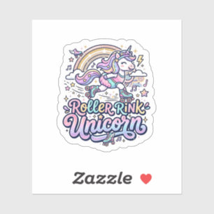 Patinoire Licorne Autocollant Vectoriel Premium Li