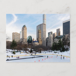 Patinoire NYC Carte postale