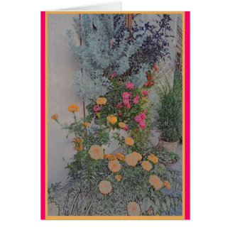 Patio-Blumen in Bovec, Slowenien