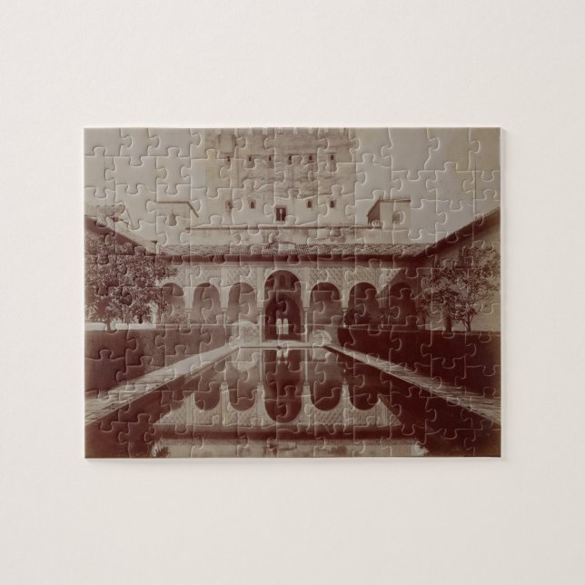 Patio de Los Arrayanes, Alhambra, c.1875-80 (Sepia (Horizontal)