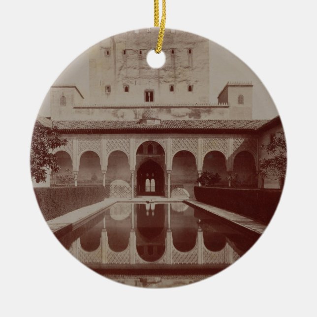 Patio de Los Arrayanes, Alhambra, c.1875-80 (Sepia Keramikornament (Vorne)