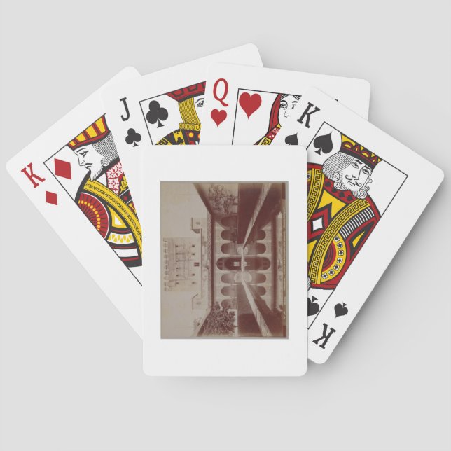 Patio de los Arrayanes, Alhambra, C.1875-80 (sepia Spielkarten (Rückseite)