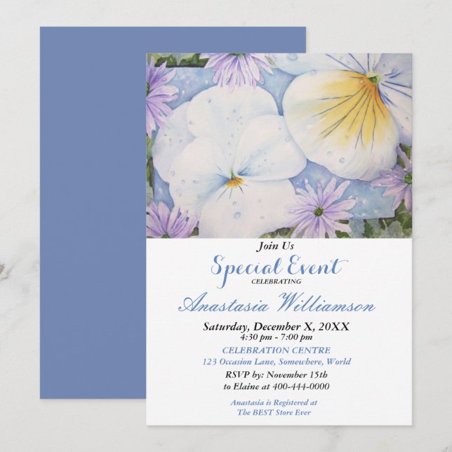 PATIO EXTÉRIEUR INVITATION D'ÉVÉNEMENT DE FÊTE (Devant / Derrière)