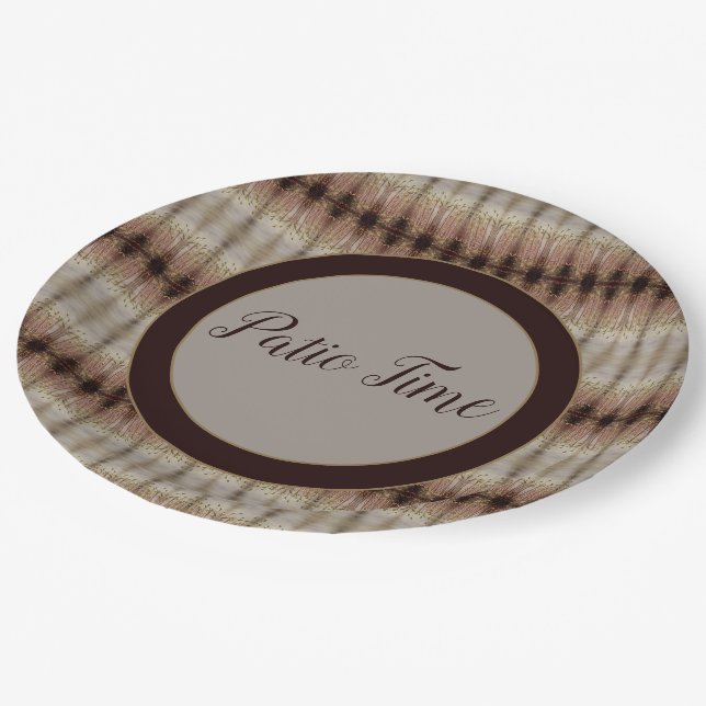 Patio Time Decorative Pappteller (Schrägansicht)