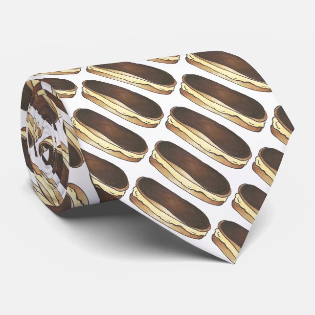 Pâtisserie au chocolat Eclair Dessert Cravate de f (Roulé)