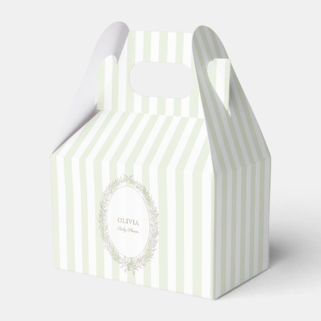 Patisserie Boulangerie Mint Green Geschenkschachtel (Vorderseite)