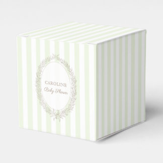 Patisserie Boulangerie Mint Green Strip Geschenkschachtel