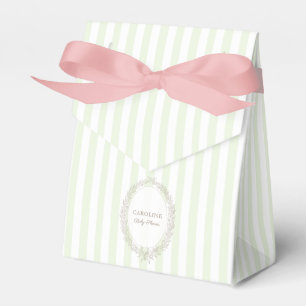Patisserie Boulangerie Mint Green Strip Geschenkschachtel